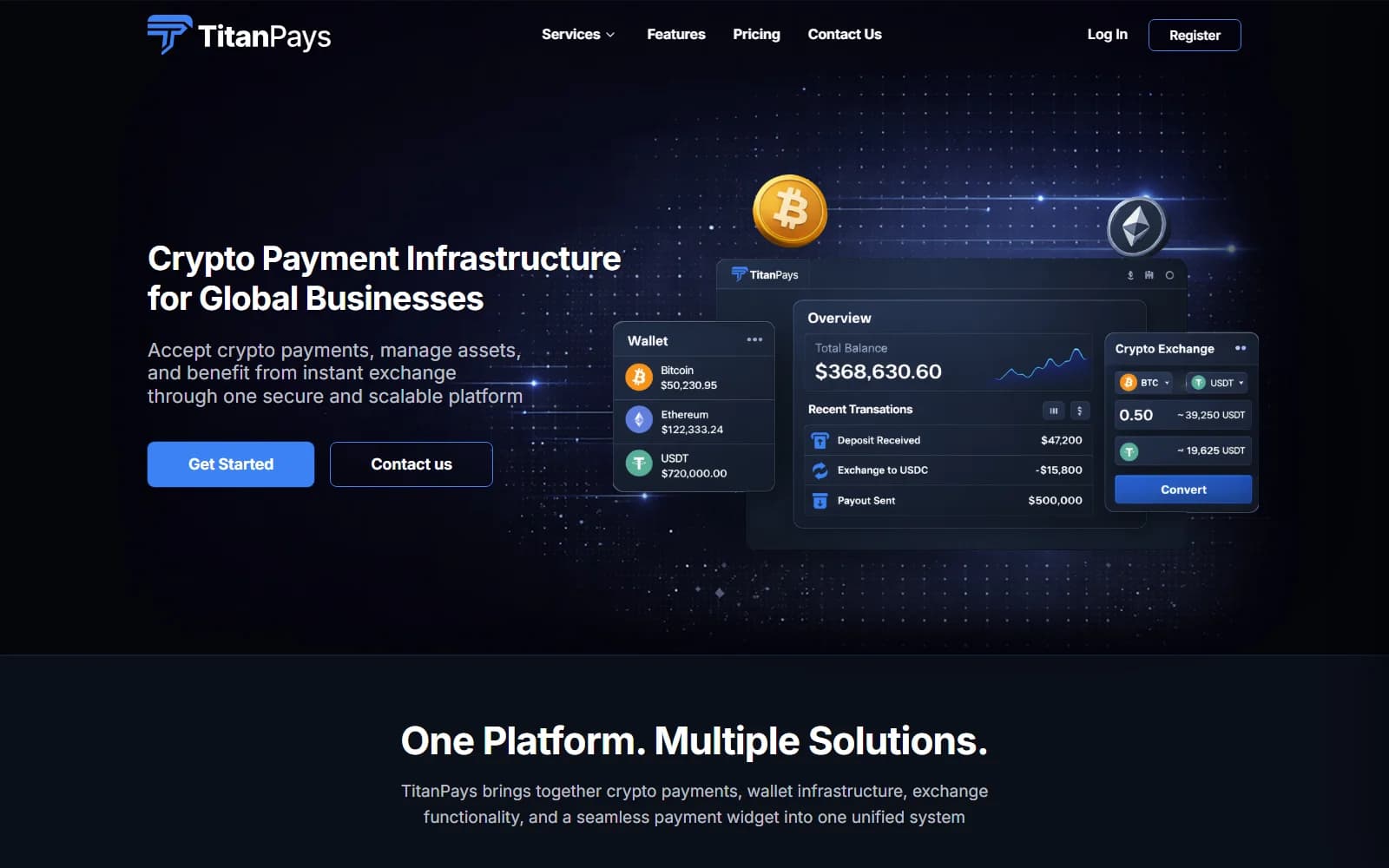 TitanPays hero screenshot